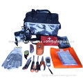 Car Tool Kit w/ Long Flat Nose Pliers/Type Repair Kit/Towing Rope/First-aid Packet/Bag, 4WD SUV Jeep
